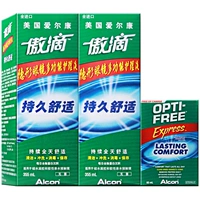 Kính áp tròng giải pháp chăm sóc thả tự hào Alcon 瞳 瞳 355 * 2 + 60ml nhập khẩu Mỹ ngoài protein ff - Thuốc nhỏ mắt thuốc nhỏ mắt nhân tạo