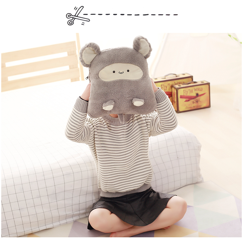 Gối chăn kép sử dụng đệm sofa văn phòng gấp ăn trưa nghỉ trưa bằng gối bằng ô tô chăn ga đa năng ghế lười phòng ngủ