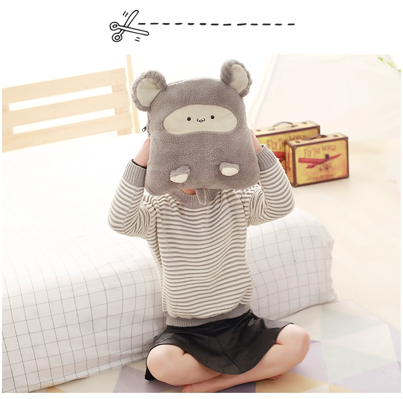 Gối chăn kép sử dụng đệm sofa văn phòng gấp ăn trưa nghỉ trưa bằng gối bằng ô tô chăn ga đa năng