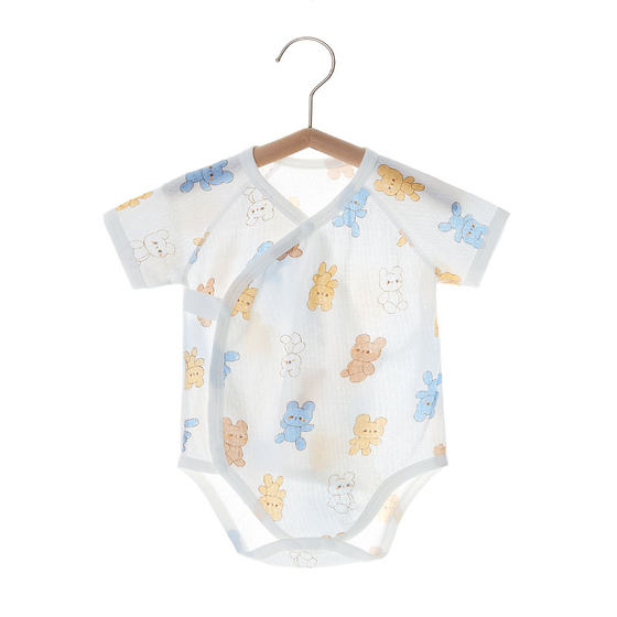 新生儿婴儿包屁衣纯棉夏季薄款宝宝连体衣服满月三角哈衣短袖夏装