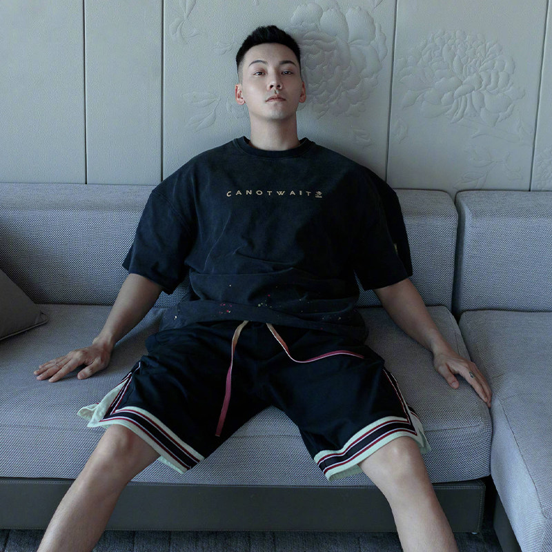 Bin Shi one tree joint Chen Weiwei short sleeve T-shirt Male Summer Grand size Size Relaxation Star Co-lover Costume Jacket Tide