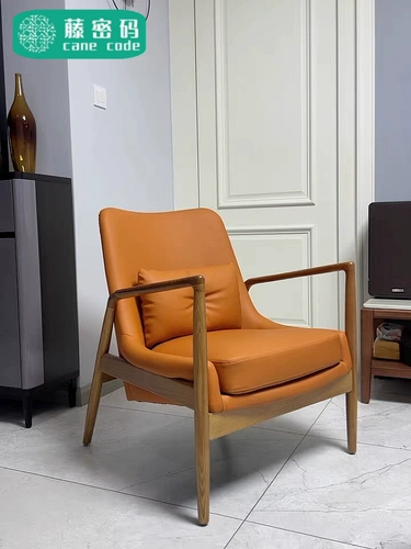 Дизайнерский минималистичный ретро диван из натурального дерева для отдыха