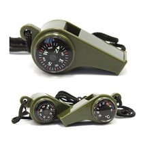 High decibel multifunctional whistle with compass thermometer outdoor survival whistle competition high frequency special whistle