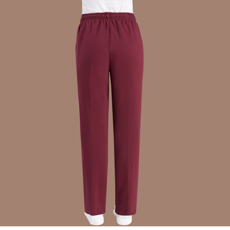 Quần áo mùa đông trung niên cộng với nhung dày của phụ nữ Quần rộng kích thước lớn cotton trung tính mẹ thun co giãn ấm mồ hôi quần áo trung niên