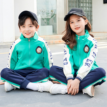 New Kindergarten Garden clothes Spring and autumn clothes Three sets of elementary school uniforms class clothes tracksuit sportswear suit pure cotton