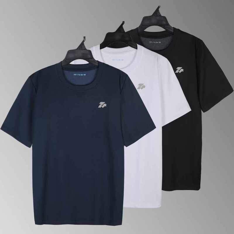 24 Light Industry 3503 Short-Sleeved Round-Neck Shirt Reflective Quick-Drying Breathable T-Shirt Training Loose Sports Slit Short-Sleeved Top