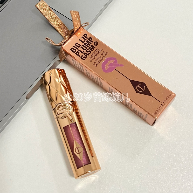 Official Store! 2025 New Product Charlotte Tilbury/Ct Starlight Lip Gloss Lip Glaze in Translucent Pink Gold