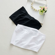 Mùa hè trắng lady một mảnh quây quấn ngực ống hàng đầu nữ chạm đáy bên trong áo lót đen chống sáng