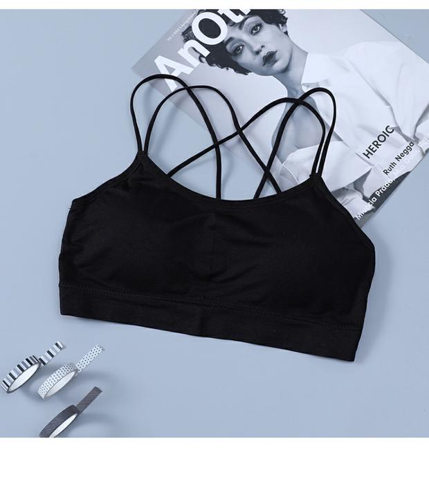 Phần cotton mỏng vest vest đẹp lưng áo lót nữ học sinh nữ sinh trung học không có vòng thép quấn ngực ống hàng đầu - Ống áo ngực học sinh