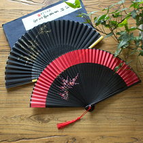 Fan folding fan Classical Japanese cherry blossom folding fan Ancient style Silk Lingjuan craft fan Dance fan Hanfu matching fan