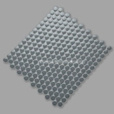 Круглая керамическая мозаика, скандинавская черно-белая декоративная плитка, противоскользящая напольная плитка для ванной комнаты и магазина