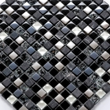 Стеклянная серебряная мозаика, головоломка на стену, золото и серебро, зеркальный эффект