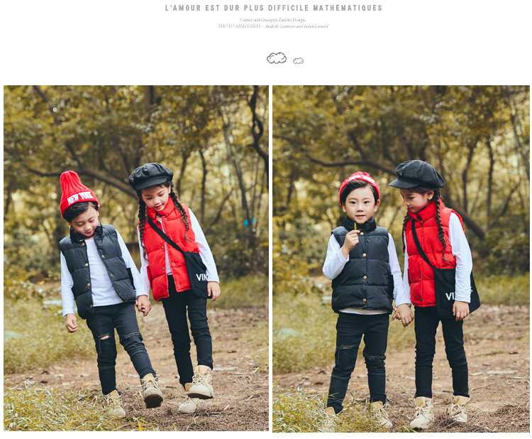 Quần áo trẻ em trẻ em xuống áo vest bé trai và bé gái mùa thu đông áo gile denim bé gái