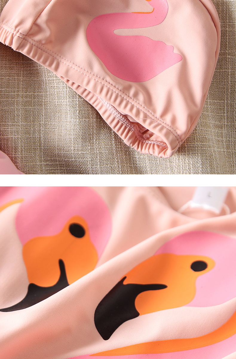 Đồ bơi cho trẻ em Cô gái Công chúa Bé Đen Thiên nga Áo tắm Cô gái Xiêm Dễ thương Little Swan Đồ bơi bằng gỗ - Bộ đồ bơi của Kid đồ bơi trẻ em nữ 12 tuổi