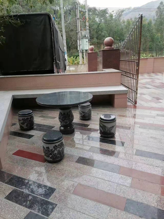 Stone table stone bench outdoor garden garden park balcony villa natural marble home garden landscape stone table