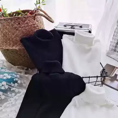 2021 spring and autumn new parent-child bottoming shirt high neck wild mother-son mother-daughter sweater tide children