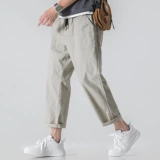 Трендовые брендовые штаны, тонкие летние повседневные брюки для отдыха, свободный прямой крой