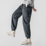 Осенние трендовые летние штаны для отдыха, свободный прямой крой, на шнурках