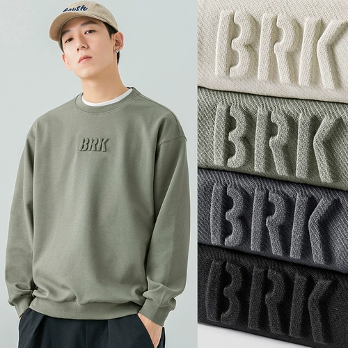 Мужская утепленная весенняя футболка для влюбленных для отдыха, оверсайз