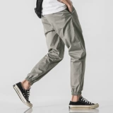 Шелковые однотонные штаны для отдыха, оверсайз, на шнурках, эластичная талия