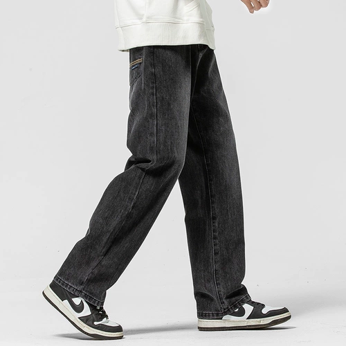 Демисезонные универсальные прямые свободные джинсы для отдыха, летние штаны, осенние