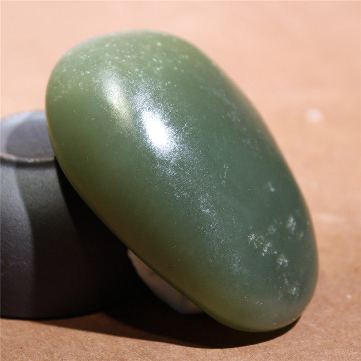 25年必买！新疆和田玉青玉籽料手把件，细润好肉133克原石雕刻包邮-珠宝