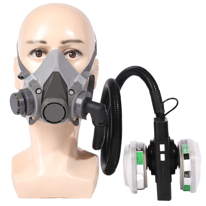 5V Kangben electric air supply gas mask 6200 with Dean Kang carbon box anti-formaldehyde chemical gas welding fume