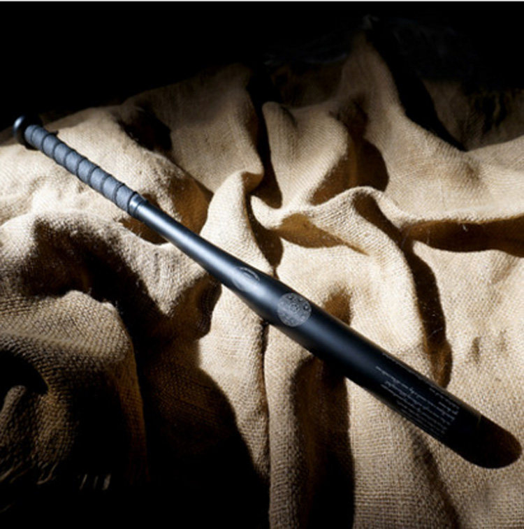 Exorcist full-steel baseball bat-mounted anti-body baseball bat frosted matt black baseball bat body-proof weapons