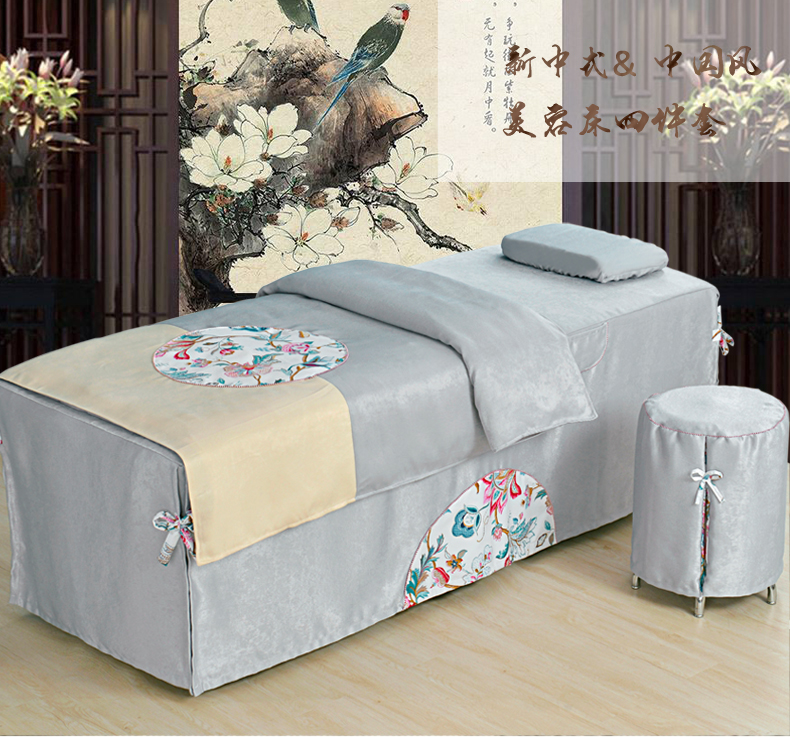 Làm đẹp trải giường bốn bộ tùy chỉnh cao cấp châu Âu thẩm mỹ viện đa năng ga spa