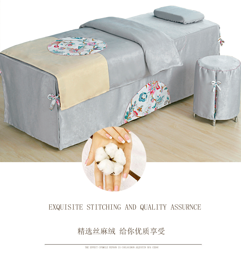 Làm đẹp trải giường bốn bộ tùy chỉnh cao cấp châu Âu thẩm mỹ viện đa năng ga spa