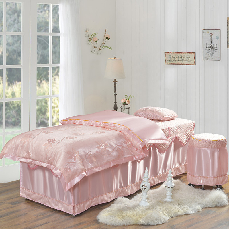 Làm đẹp trải giường bốn bộ tùy chỉnh cao cấp châu Âu thẩm mỹ viện đa năng ga spa