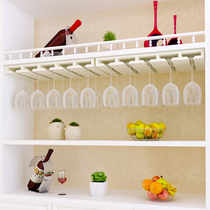 Home Red Wine Glass Shelf Upside Down Eurostyle High Foot Cup Shelf Hanging Cup Rack Wine Cabinet Swing Piece Creative Solid Wood Hanging Cup Shelf