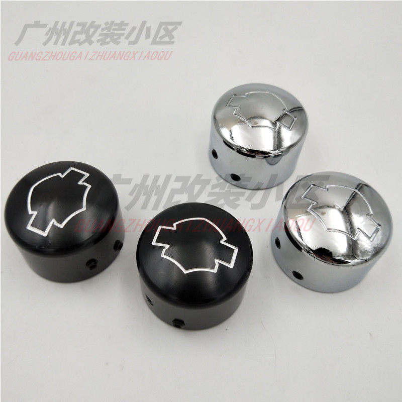 Applicable Harley XL 883 1200 48 48 tail Luking Luking retrofitted front wheel axle cover CNC front axle lid