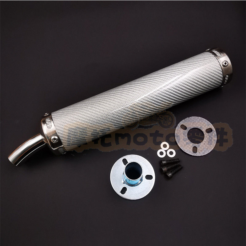 TZR125 TZM150 RVG250 TSR200 NSR250 two-stroke modified fried street real carbon fiber exhaust pipe