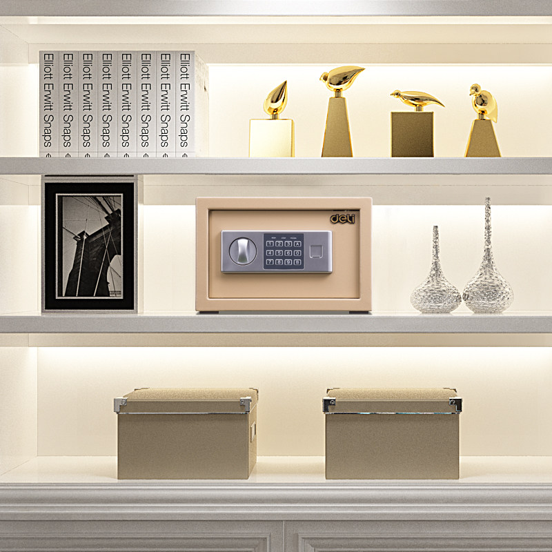 Deli 16654 safe deposit box electronic password hidden in-wall anti-theft safe household small mini 20cm