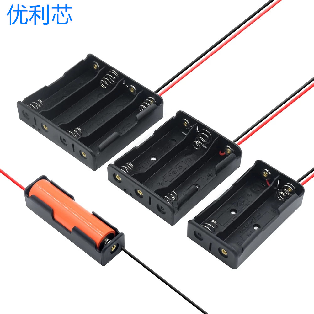 18650 battery case 1 section 2 section 3 knob 4-section charging seat 18650 battery case with wire