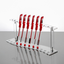 Customizable acrylic pen containing pen holder of organic glass transparent pen holder stationery shop counter water pen display shelf