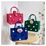 Мультяшная вместительная и большая детская льняная сумка для матери и ребенка, подарок на день рождения