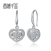 Womens jewelry naked Diamond pt950 platinum 18K gold long diamond earrings earrings earrings earrings