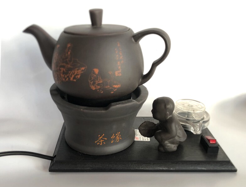 Positive rice Taoran oven ceramic glass electric kettle Tauran oven retro wind child anecdoze thermal insulation burning water machine-Taobao