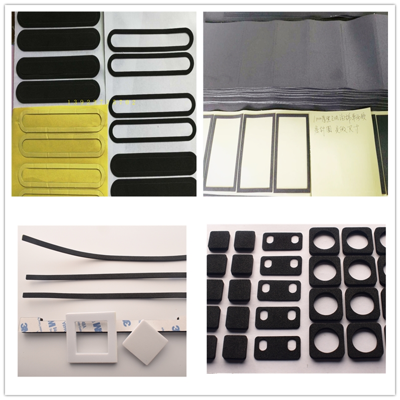 Black EVA gasket sponge ring box Back to font Custom Back Glue Foam Thickened Cushion 6 7 8 9 10