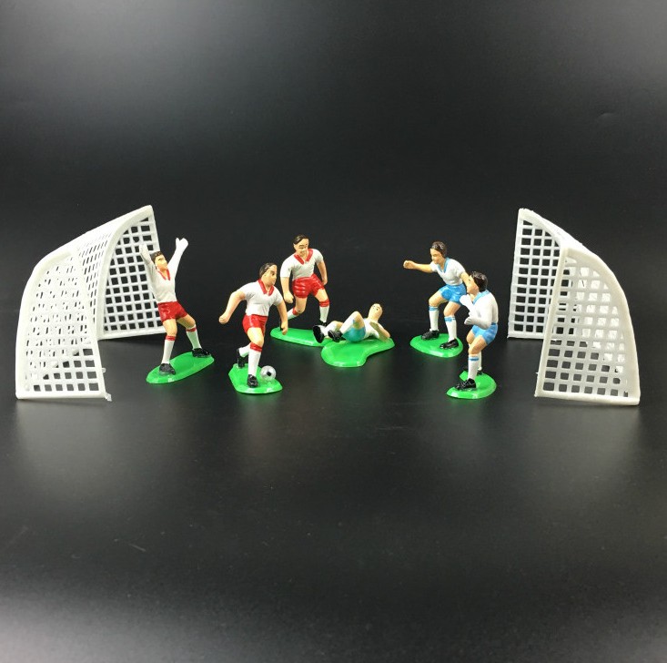 Birthday cake decoration decoration football door frame cake dress up football boy cake plug flag plug card