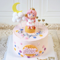 Creative cartoon cute enamel little Prince little princess cake decoration decoration baking west spot scene dress