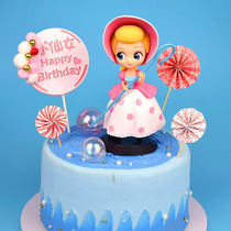 Baking decoration ornaments birthday cake girl gift Shepherd Princess little fairy plug-in West Point scene dress
