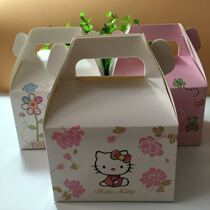 (50) Small cut cake box portable Mousse box baking box Western biscuit box