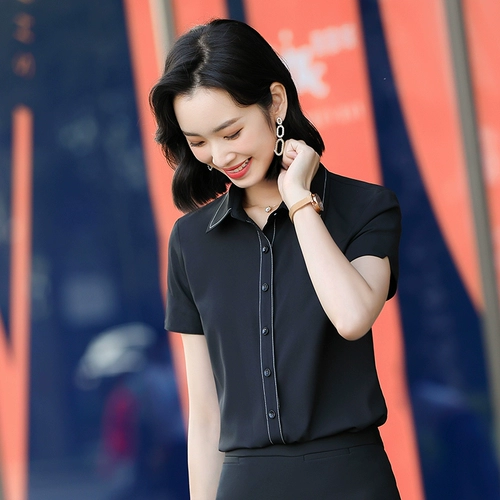 Летняя рубашка, пиджак классического кроя для работы, короткий рукав, в корейском стиле