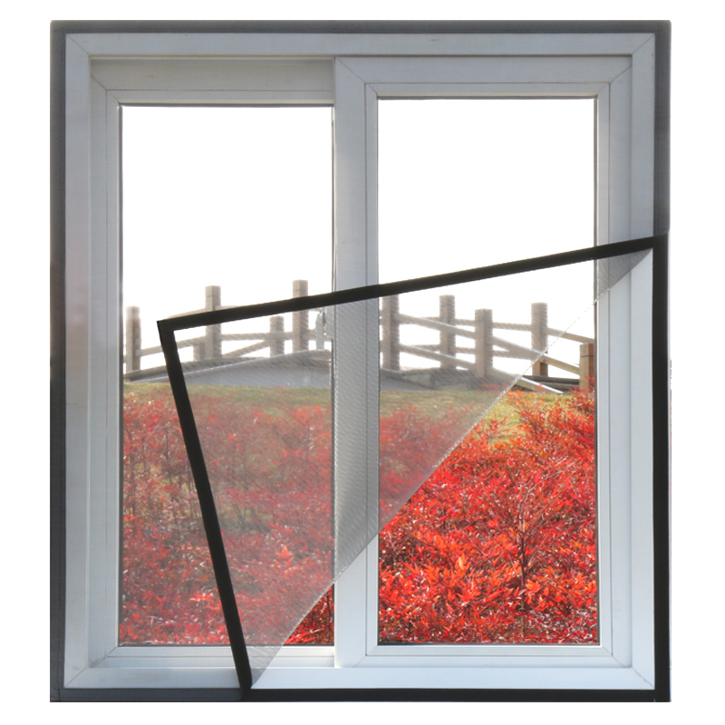 Window anti-mosquito screen Window screen mesh magnetic sand window magnet Door curtain Self-adhesive velcro self-installed curtains Household
