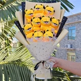 Плюшевая кукла, букет, креативный подарок