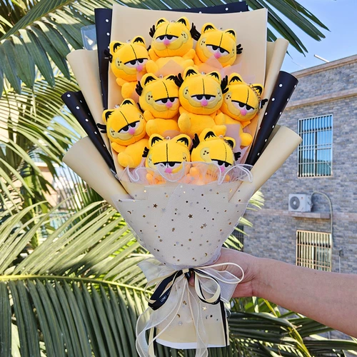 Плюшевая кукла, букет, креативный подарок