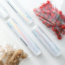 Camellia silver ion antibacterial food fresh-keeping bags plastic bags household economy disposable large and small sealed bags